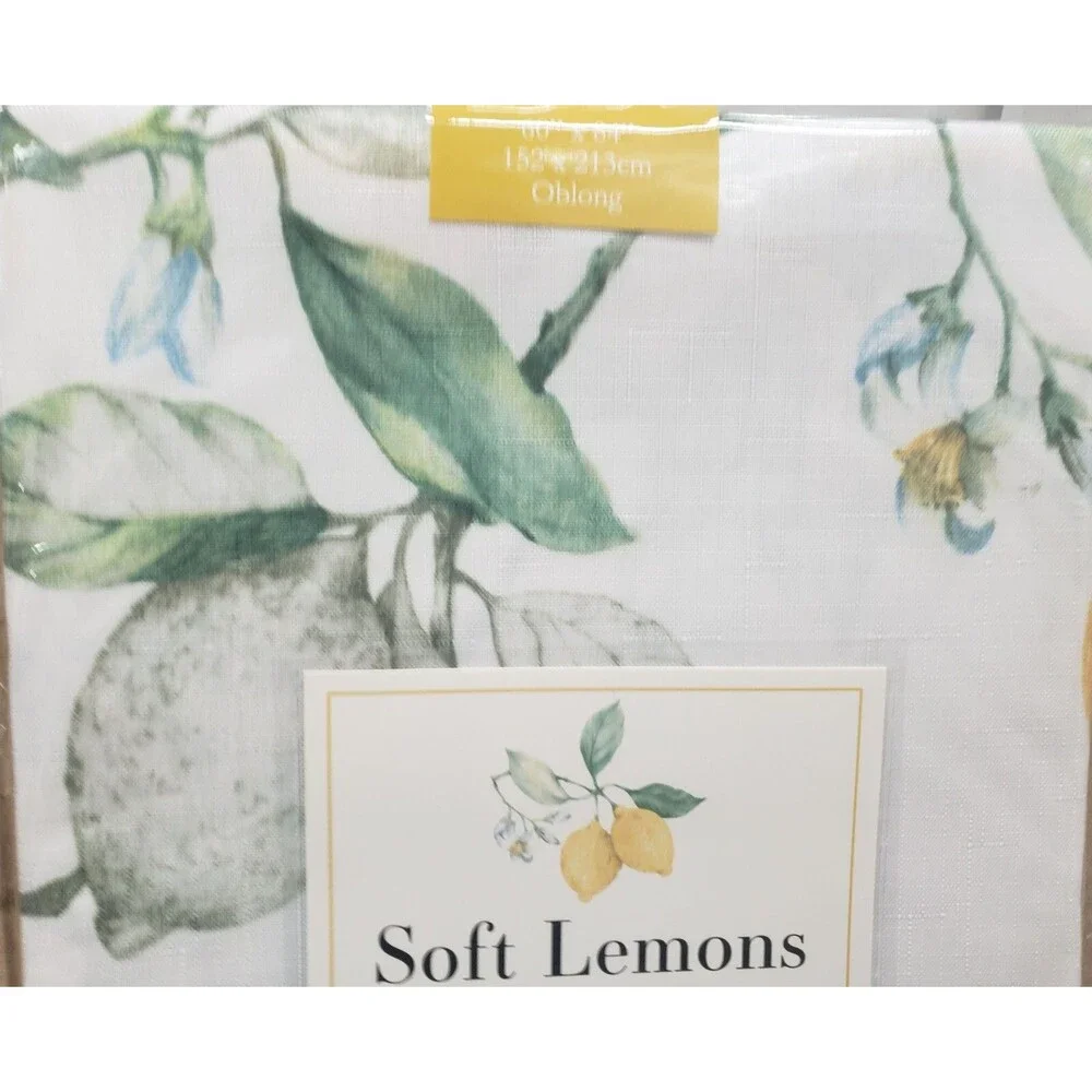 Printed Fabric Textured Tablecloth, 60
